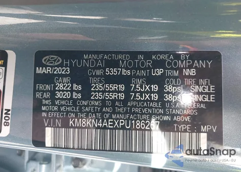 2023 Hyundai Ioniq 5 Sel from USA, damaged, VIN KM8KN4AEXPU186267